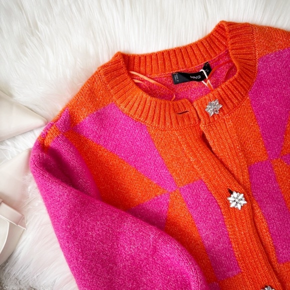 Mango Geometric Cardigan - Picture 10 of 16